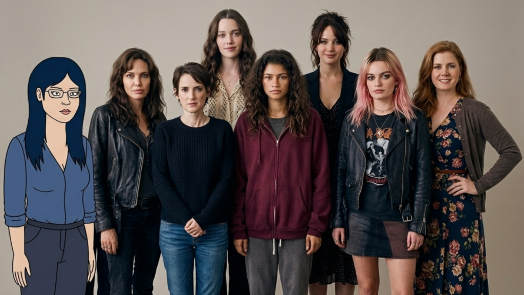  Diane Nguyen (BOJACK HORSEMAN), Love Quinn (YOU), Tiffany Maxwell (from Silver Linings Playbook) Gia Carangi  (Gia — Fame and Ruin), Beverly Vance (Hillbilly, una elegía rural), Maeve Wiley (Sex Education), Susanna Kaysen (Inocencia interrumpida).