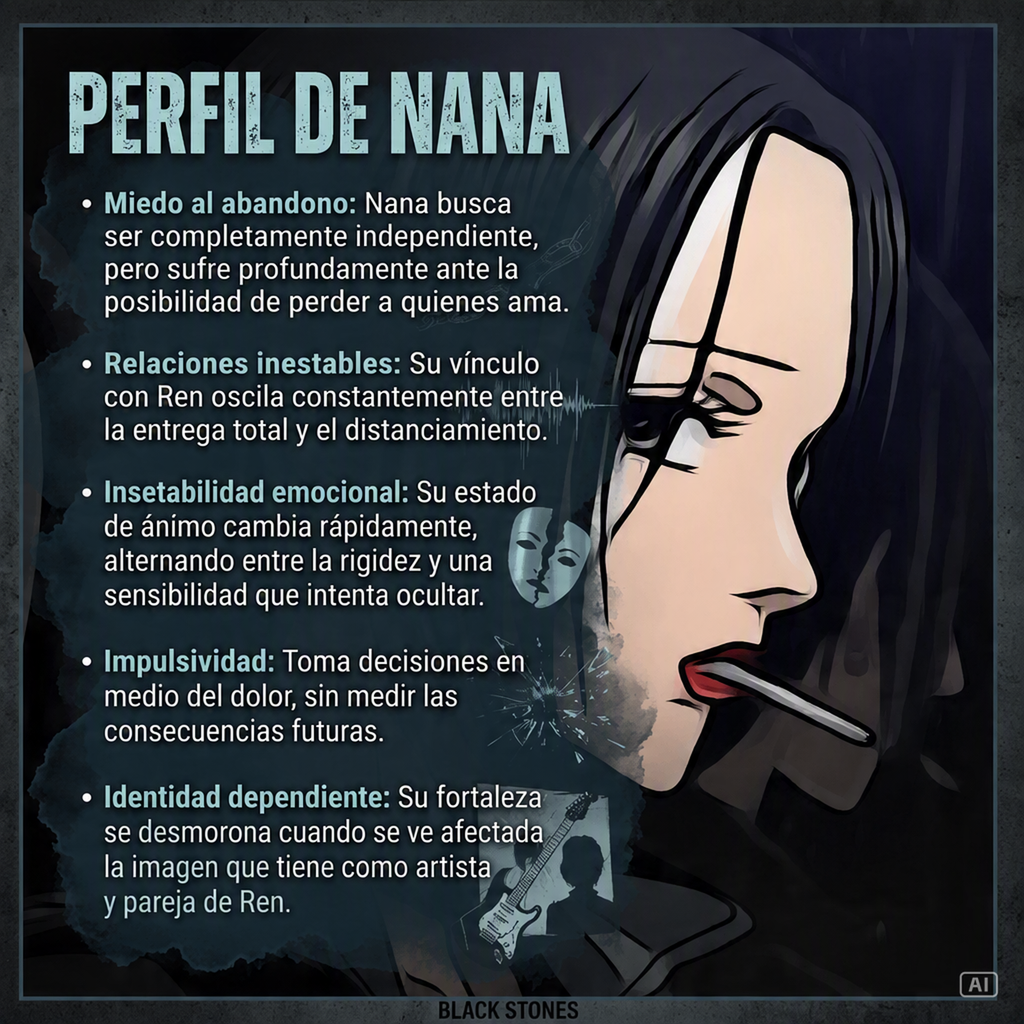 CARACTERÍSTICAS DEL TRASTORNO LÍMITE DE LA PERSONALIDAD EN NANA OSAKI